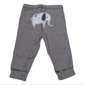Carter’s Stripe Elephant Bottom Pants Brown